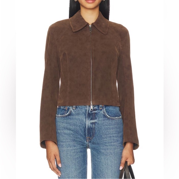 Free People Jackets & Blazers - Free People X We The Free River Faux Suede Jacket in Double Espresso